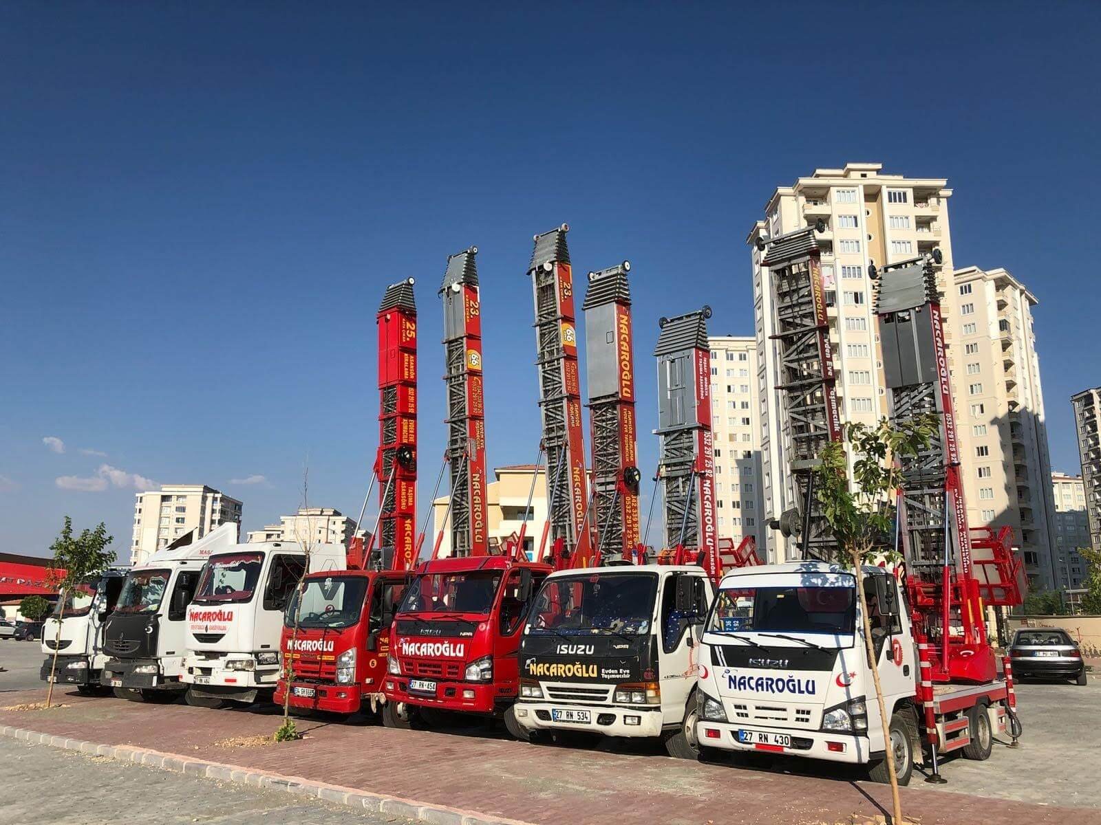 Gaziantep asansör kiralama hizmetinde kullanılan asansörlü taşımacılık araçlarımız